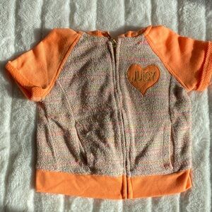 Juicy Couture Vibrant Orange and Multicolor Jacket